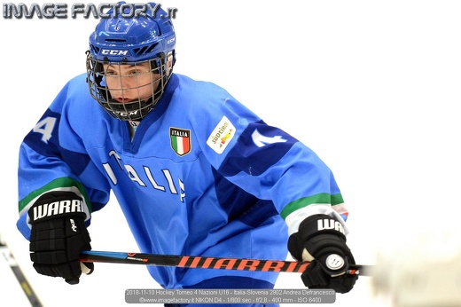 2018-11-10 Hockey Torneo 4 Nazioni U16 - Italia-Slovenia 2902 Andrea Defrancesco